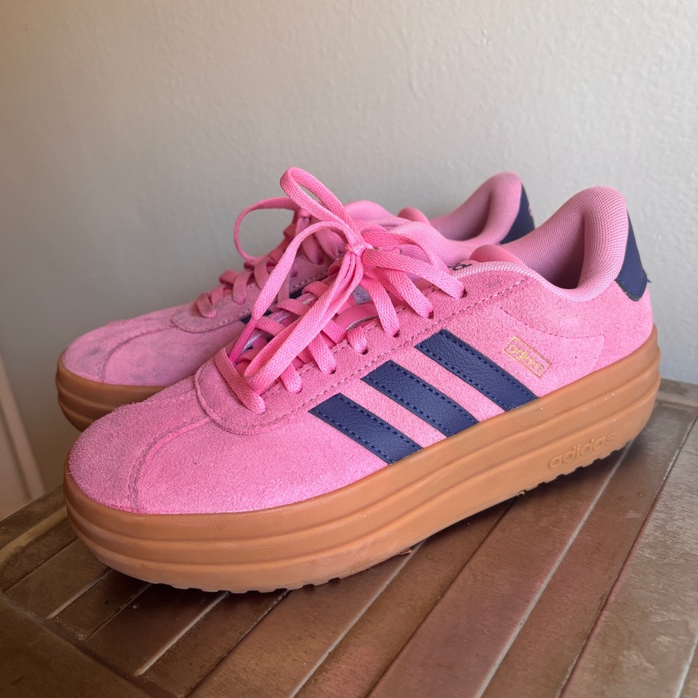 Adidas Pink VL Court Bold Sneakers